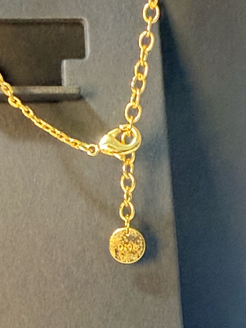 dior beauty Gold Letter Pendant Necklace - Women Jewelry - Picture 5 of 5